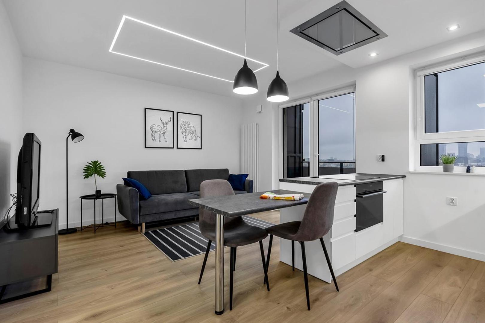 12Th Floor Wola Modern Apartment Varsovia Exterior foto